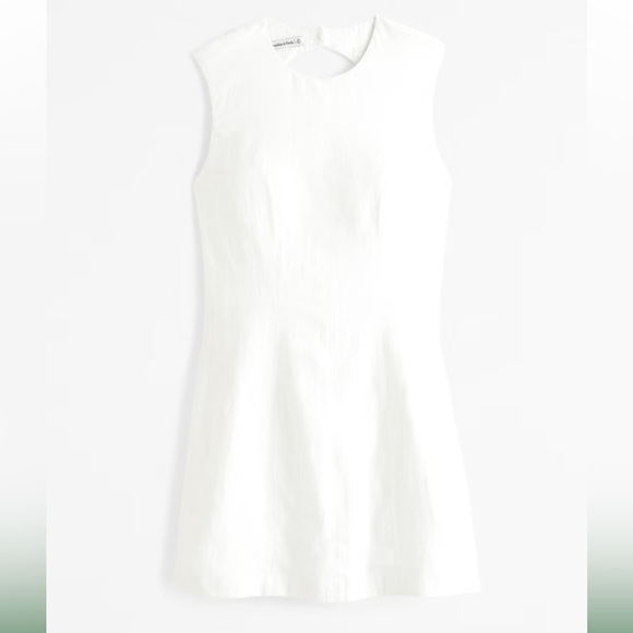 NWT Abercrombie Linen Blend Shell Dress - Picture 3 of 6